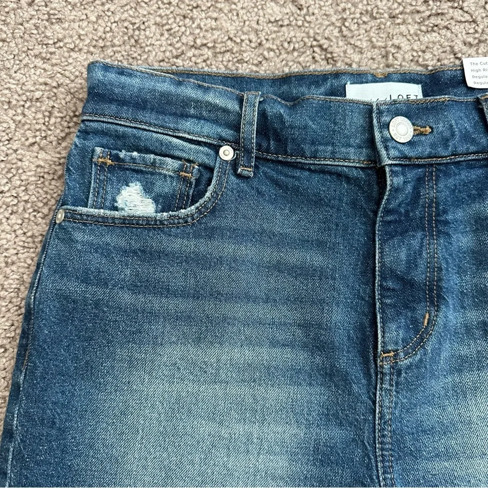 Loft The Cut Off Denim Short Womens Size 25 - Picture 3 of 12